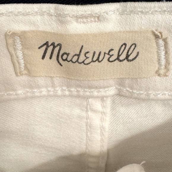 MADEWELL White 10” High-Rise Skinny Crop Jeans: Button-Front Edition - Picture 5 of 9